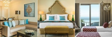 Ajman Saray, A Luxury Collection Resort, Al Dana Suite Living Room, Al Dana Suite Bedroom and Superior Room