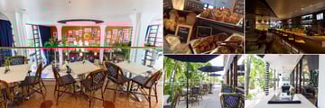 Albion South Beach, (Left) Repour Cafe and (Right) Bar