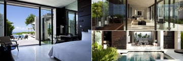Three Bedroom Pool Villa (left), Two Bedroom Pool Villa (top right) and One Bedroom Pool Villa (bottom right) at Alila Villas Uluwatu