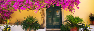 Beautiful streets in Corfu