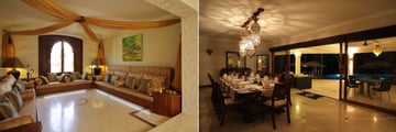 Arabic Room in the Boutique Hotel and Executive Villa Dining Room at Almanara Luxury Resort