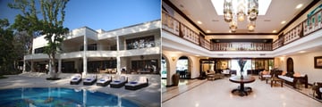 Boutique Hotel Exterior with Pool and Reception at Almanara Luxury Resort
