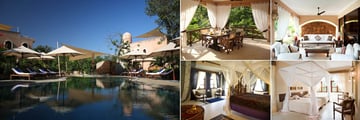 Executive Villa Pool, Dining on Balcony, Covered Veranda, Twin Room and Master Bedroom at Almanara Luxury Resort