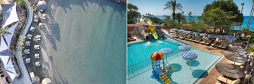 Family beach and pool at Amathus Beach Hotel