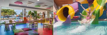 Kids club and waterslides at Amathus Beach Hotel