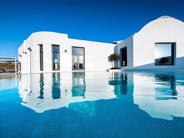 The pool at Ambassador Aegean Luxury Hotel & Suites Santorini