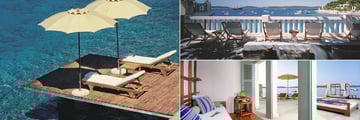 Lounging areas at Amfora Hvar Grand Beach Resort