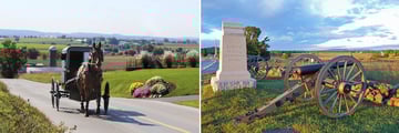 Amish Transportation in the Dutch Country & Gettysburg Canyon Monument