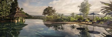 Anantara Golden Triangle Resort, View from Pool