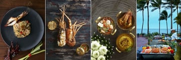 Anantara Hua Hin Resort, Tom Yam Risotto, Grilled Lobster, Rim Nam Thai Dish and Sai Thong Barbeque