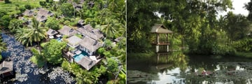 Anantara Mai Khao Phuket Villas, Aerial Overview and Lagoon View with Sala