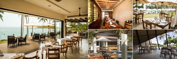 Anantara Peace Haven Tangalle Resort, (clockwise from left): Il Mare, El Vino, Journeys, Verele and Poolside Bar