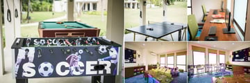 Anantara Peace Haven Tangalle Resort, Teens' Club Billard and Soccer Table, Table Tennis, Computer Area and Kids' Club Interior
