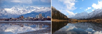 Anchorage Alpine Skyline & Chugach Park Scenery