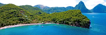 Anse Chastanet, Aerial View of Resort