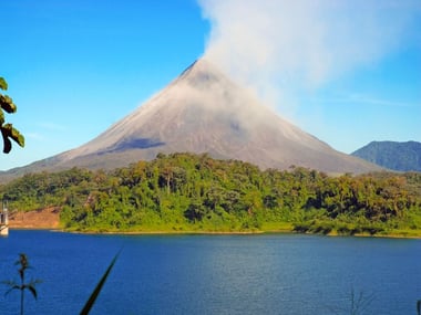 Arenal Volcano and lake