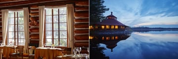 Arowhon Pines Resort and Restaurant, Restaurant Interior and Exterior