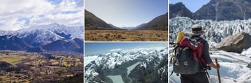 Arrowtown, Haast Pass, Southern Alps Flight & Hiking Fox Glacier
