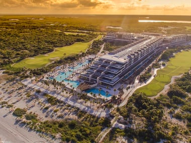 An aerial view of Atelier Playa Mujeres