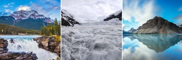 Athabasca Mountains, Columbia Icefield & Bow Lake