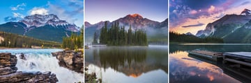 Athabasca, Pyramid Lake & Maligne Lake, Jasper