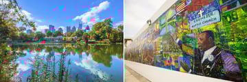 Atlanta Skyline & Ebenezer Mural