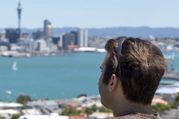 Taking in the views of Auckland