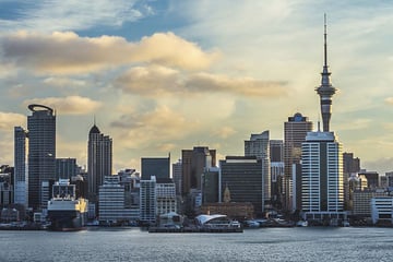 Auckland city skyline