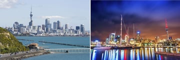 Auckland Skyline & Harbour, North Island