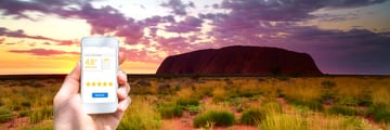 Uluru at sunset