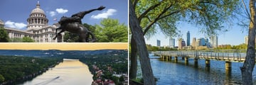 Sights and landscapes of Austin, Texas