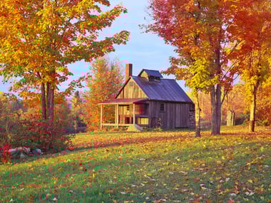 Autumn countryside in Vermont, New England