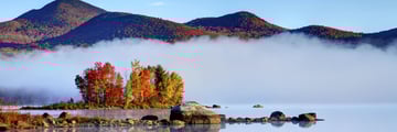 Autumn mist in Vermont