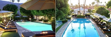 Chi Chi Pool Entrance and Regency Courtyard Pool at Avalon Hotel Palm Springs