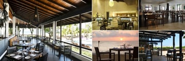 Avani Kalutara Resort, (clockwise from left): Mangrove Restaurant, Mangrove Restaurant Interior, Moya Restaurant, Karadiya Bar and Speciality Dining