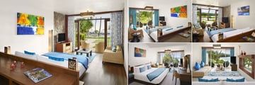 AVANI Seychelles Barbarons Resort & Spa, (clockwise from left): Garden View Room - Ground Floor, Upper Floor, Beach Front Room, Ocean View Suite and Ocean View Room