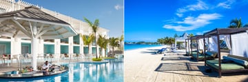 Azul Beach Negril Resort by Karisma swim up bar and beach