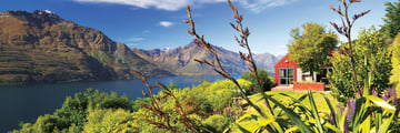 Villa Exterior Overlooking Lake Wakatipu and Mountains at Azur 