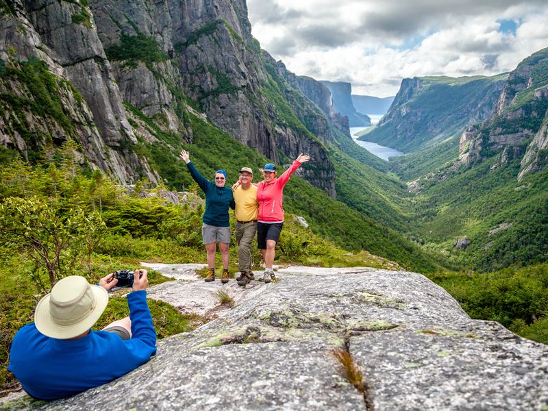 Backcountry hiking, Western Brook Pond Fjord