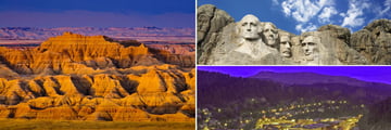 Badlands National Park, Mount Rushmore and Deadwood
