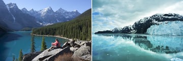 Banff National Park, Alberta & Glacier Bay in Alaska