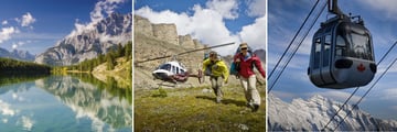 Banff National Park, Icefields Helicopter & Sulphur Mountain Gondola