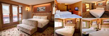 Banff Ptarmigan Inn, (clockwise from left): Mountain View Suite, Standard Twin Room, Standard King Room, Superior Twin Room and Superior King Suite