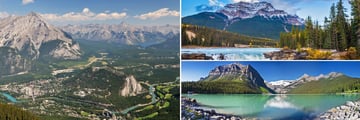 Banff Town, Athabasca Falls & Lake Louise