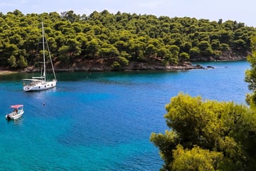 Hidden bay along the Sithonia Peninsula, Halkidiki