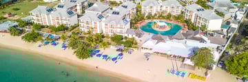 Aerial view of Bay Gardens Beach Resort