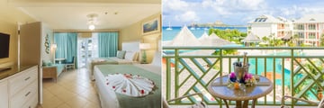 Deluxe Garden Room and Deluxe Pool View at Bay Gardens Beach Resort