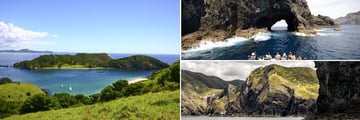 Bay of Islands scenery, Hole in the Rock & Cape Brett
