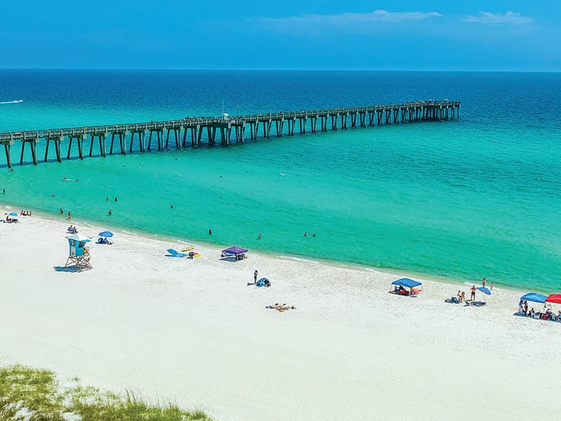 the beach at panama city beach