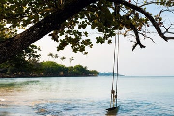 A secluded beach in Koh Chang